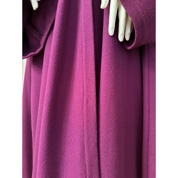 Thierry Mugler Vintage Violet Purple Cape Coat Size 38 S/M - Picture 6 of 12